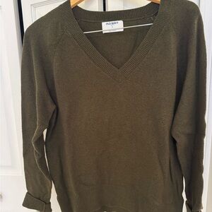 Old Navy Olive Green Knit Sweater